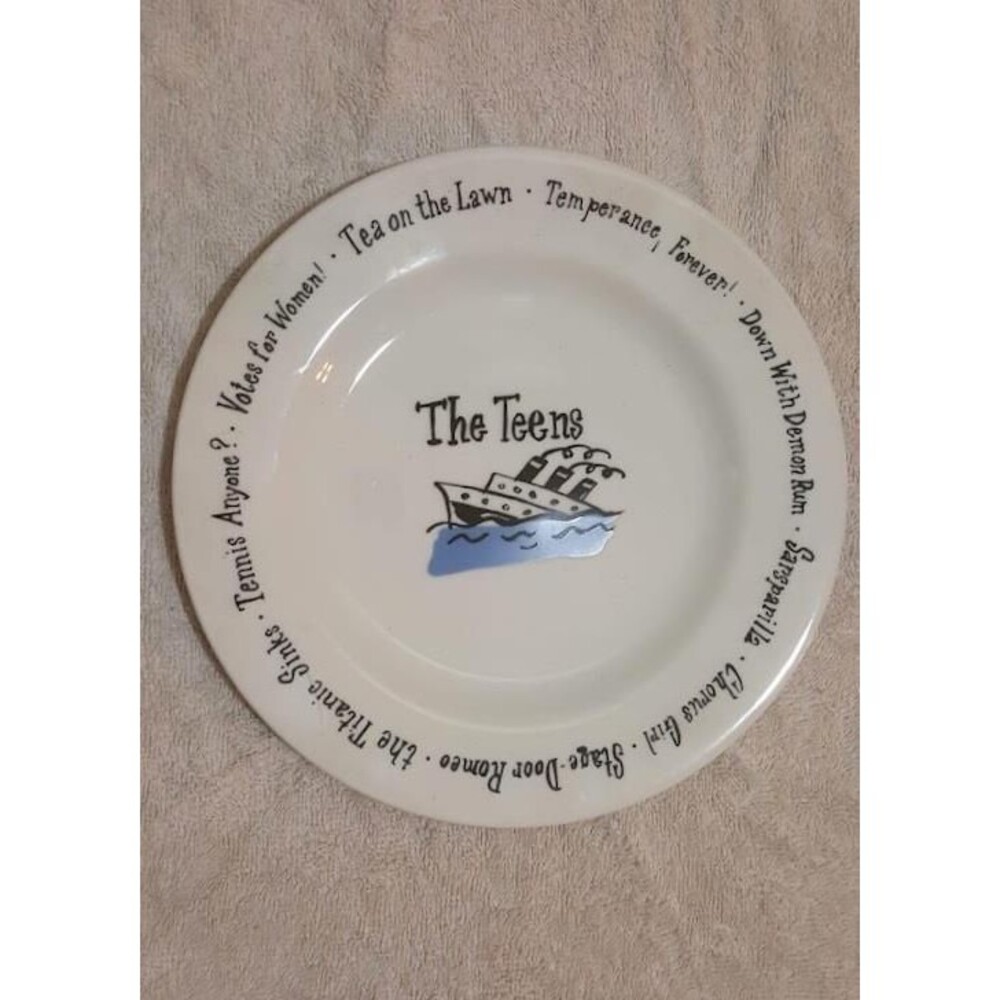 Pottery Barn Plate 8 1/4" The Teens Salad Dessert Birthday Decade